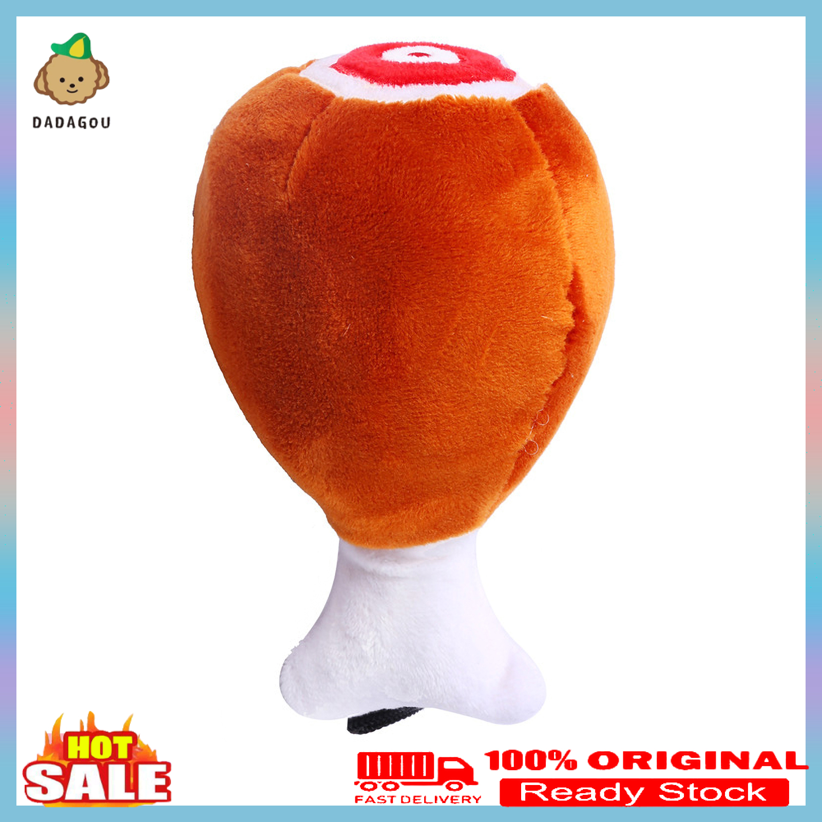 DADAGOU Chân Gà Chó Con Đồ Chơi Tương Tác Nhai Chút Chít Nhồi Bông Vật Nuôi Đào Tạo Nguồn Cung Cấp