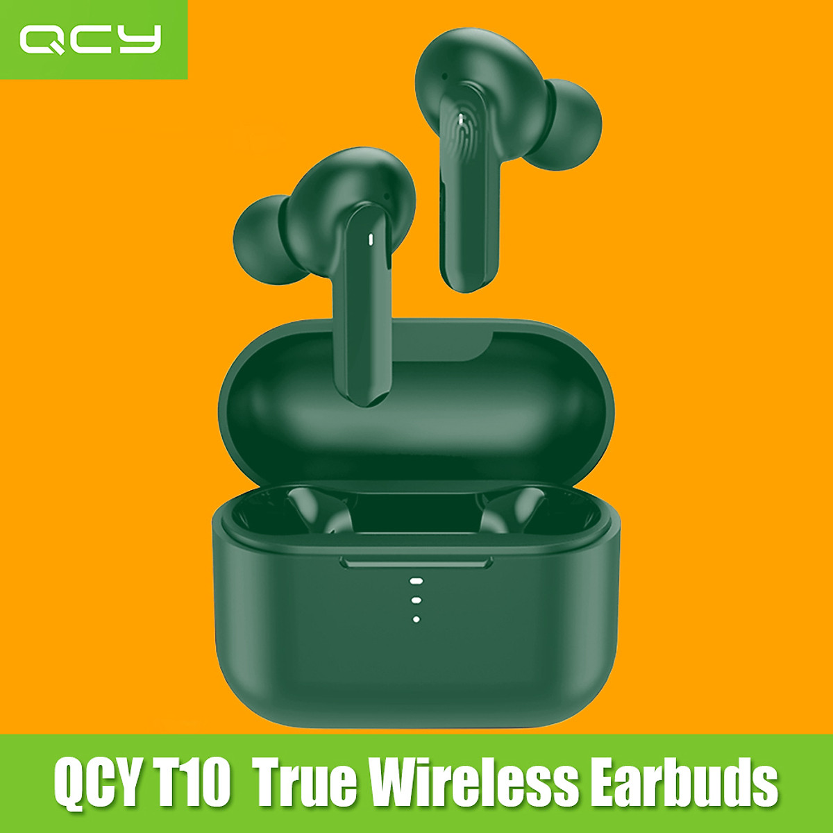 Tai nghe QCY T10 - 4 micro siêu đàm thoại, Bluetooth 5.0 TWS True Wireless, chống nước, mồ hôi IPX5