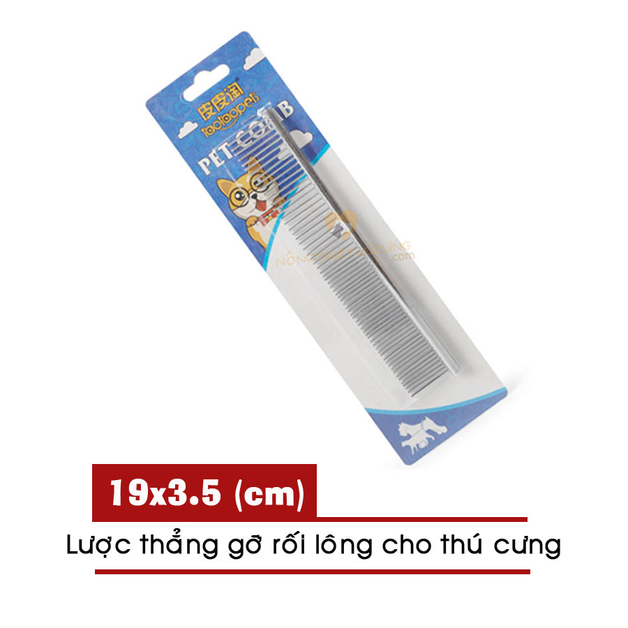 Lược Chải Lông Chó Mèo - Lược Gỡ Rối Lông Cho Chó Mèo - [Nông Trại Thú Cưng]