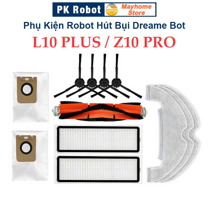 Phụ Kiện Robot Hút Bụi Dreame Bot L10 PLUS/ Z10 PRO. Phụ Kiện Robot Hút Bụi Lau Nhà Xiaomi Dreame Bot.