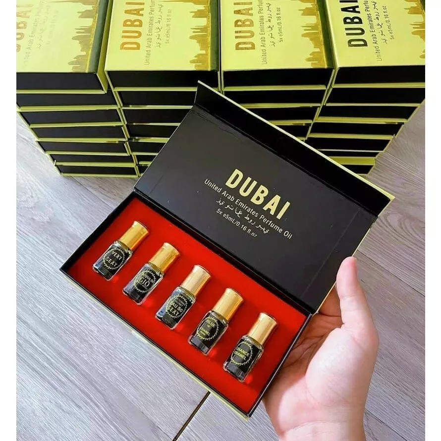 Tinh Dầu Nước Hoa Dubai Set 5 Mùi Ngẫu Nhiên