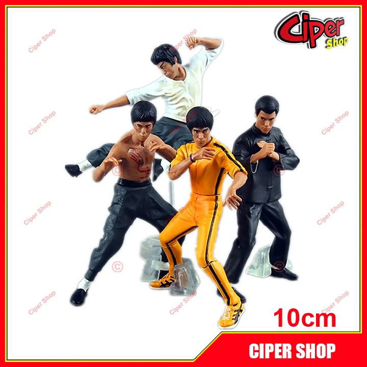 Bộ 4 nhân vật lý tiểu long - bruce lee - figure bruce lee