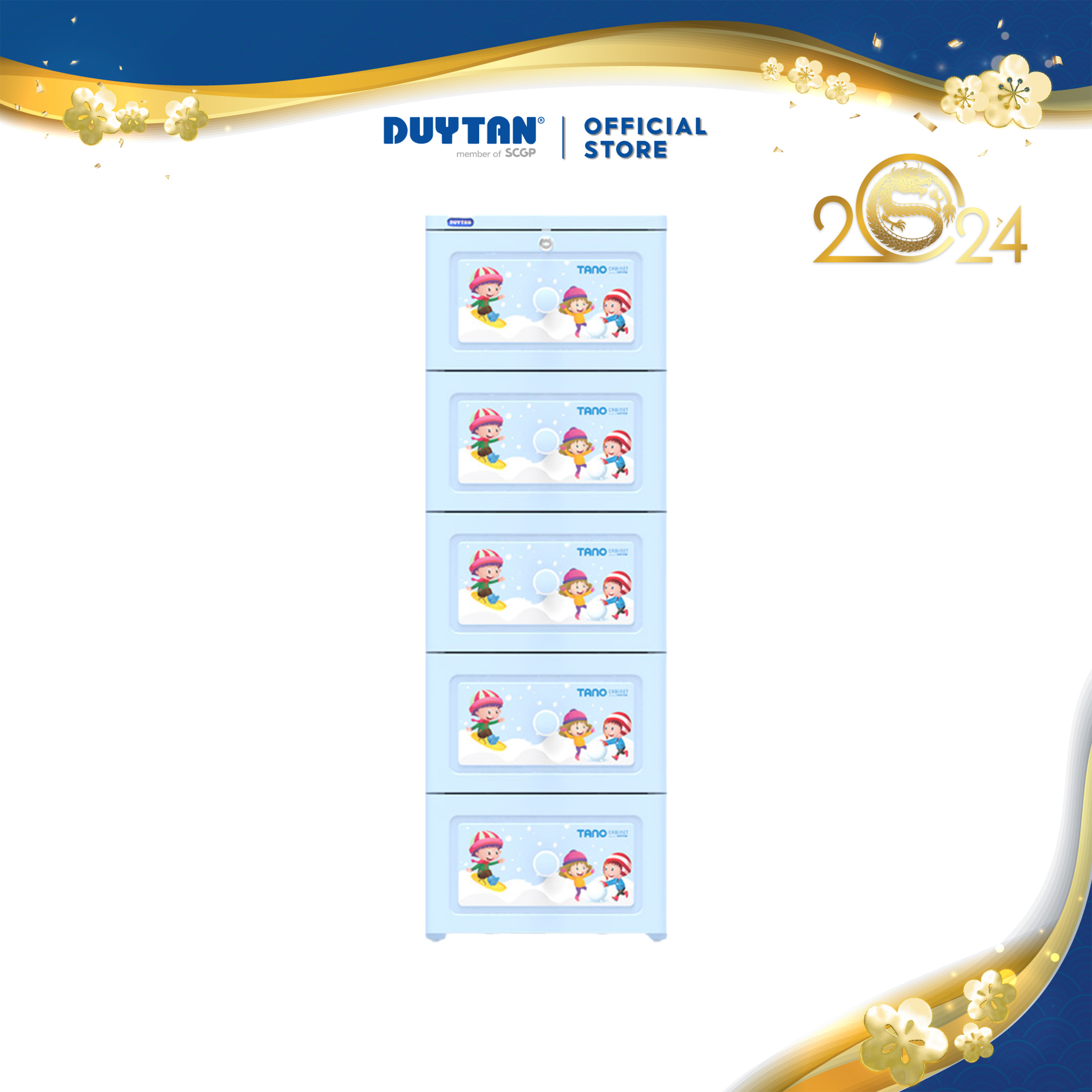 Tủ Duy Tân Tano 5 tầng nhỏ gọn tiện lợi