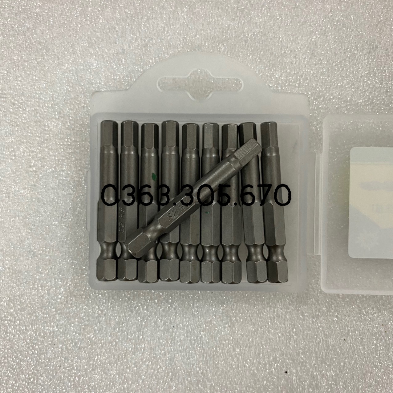 Bộ 10 mũi vít đầu lục giác 6mm