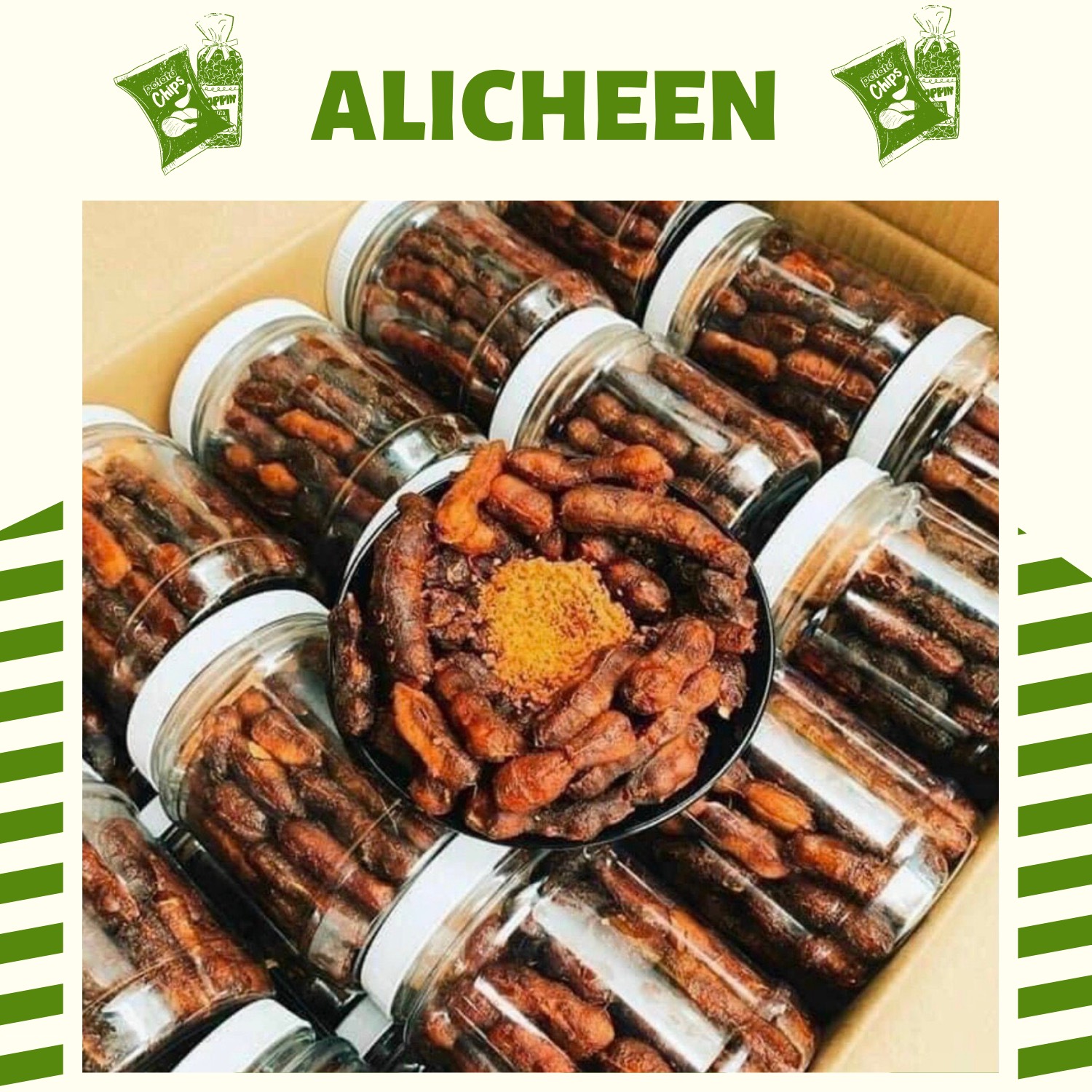 [FREESHIP+QUÀ]  Me Lào Muối Ớt Sấy Nguyên Trái Tách Vỏ 500gr Alicheen Chua Ngọt Thích Hợp Ăn Vặt, Làm Qùa Biếu, Tặng Qùa