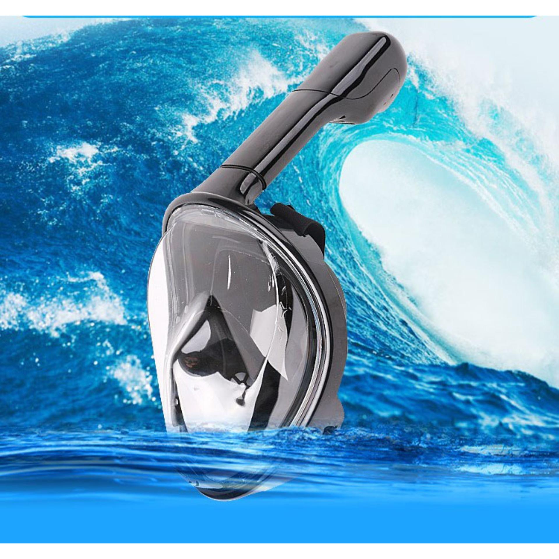 Bán đồ lặn biển mặt nạ lặn fullface snorkeling 2019 gắn được gopro, sjcam, góc nhìn 180 độ, ống thở ngăn nước - bảo hành 12 tháng toàn quốc