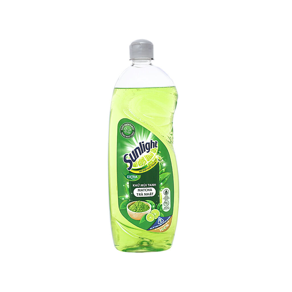 Nước Rửa Chén Sunlight Matcha Trà Xanh Nhật Chai 750ml