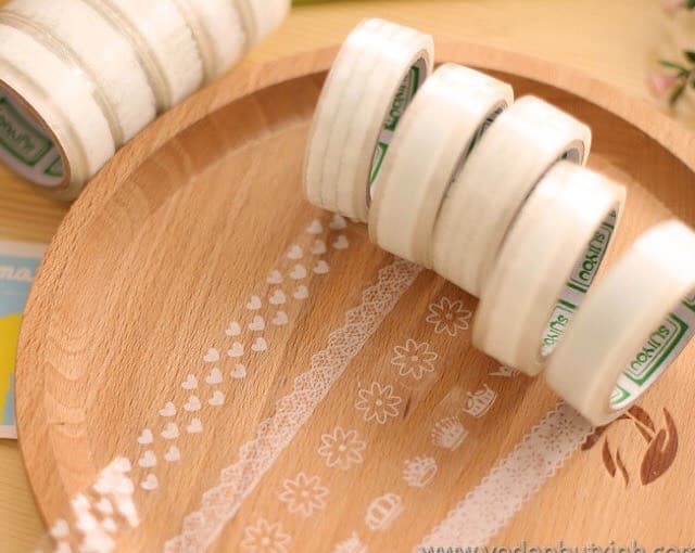 Combo 3 Cuốn Băng Dính Trang Trí Băng Dính Họa Tiết Làm Thủ Công Handmade Trang Trí Decor Phòng Đồ Dùng Cá Nhân