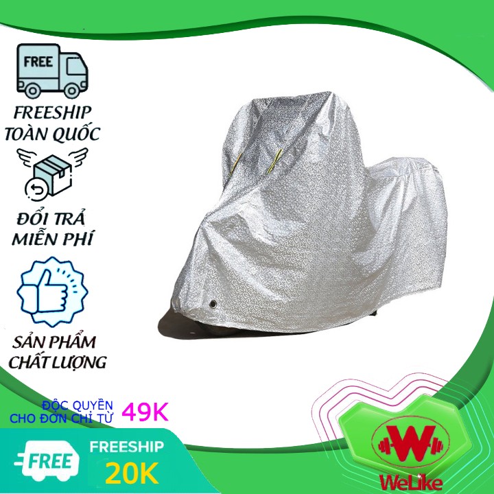 Bạt Phủ Xe Máy Loại Dày Siêu Bền Phản Quang Trùm Xe SH Áo Che Nắng Mưa Xe Máy Tấm Phủ Che Nắng Bảo Vệ Trong Mọi Thời Tiết - Mẫu Mới Hàng Việt Nam Chất Lượng Cao OXM1