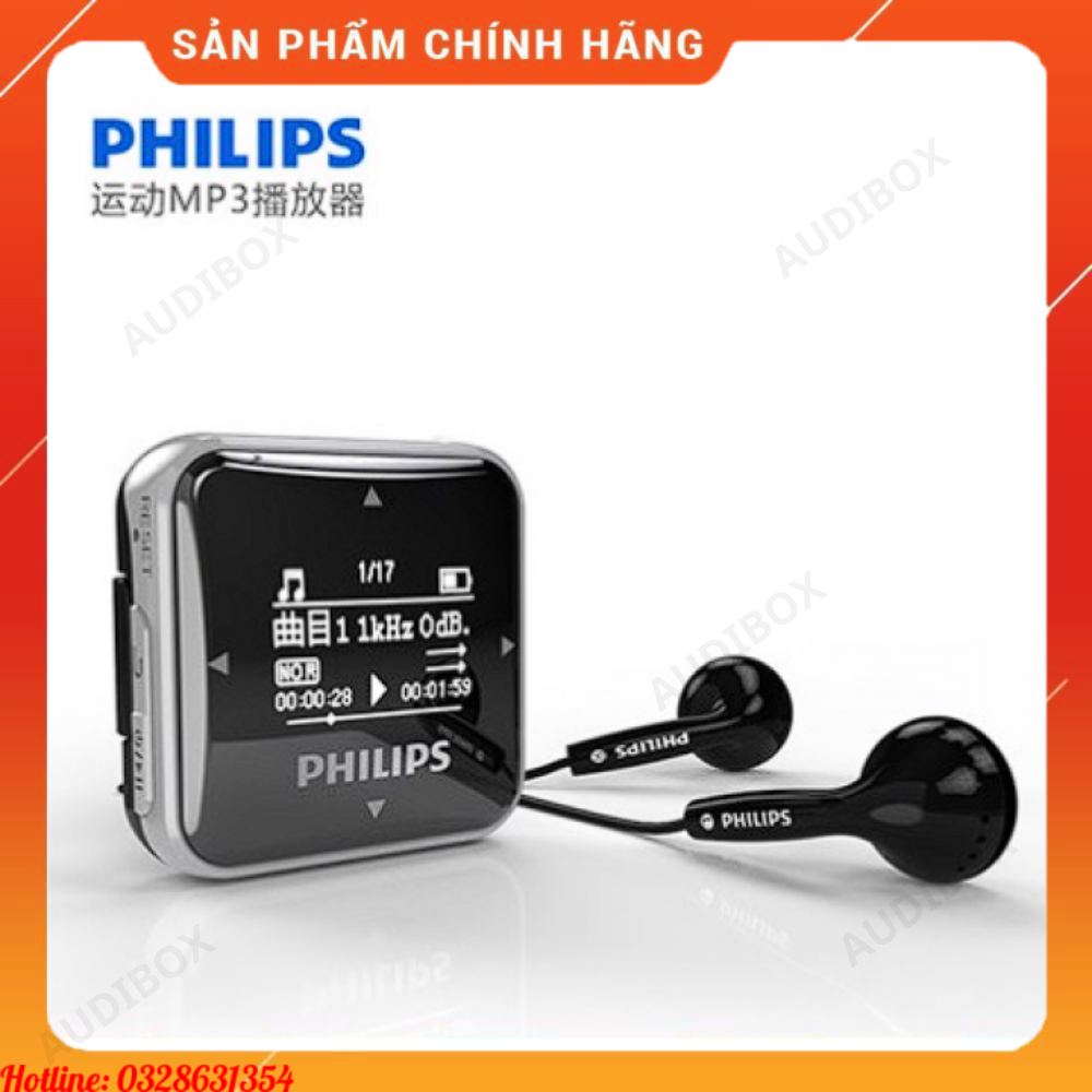 Máy nghe nhạc MP3, Lossless thể thao Philips SA2208 bộ nhớ trong 8GB