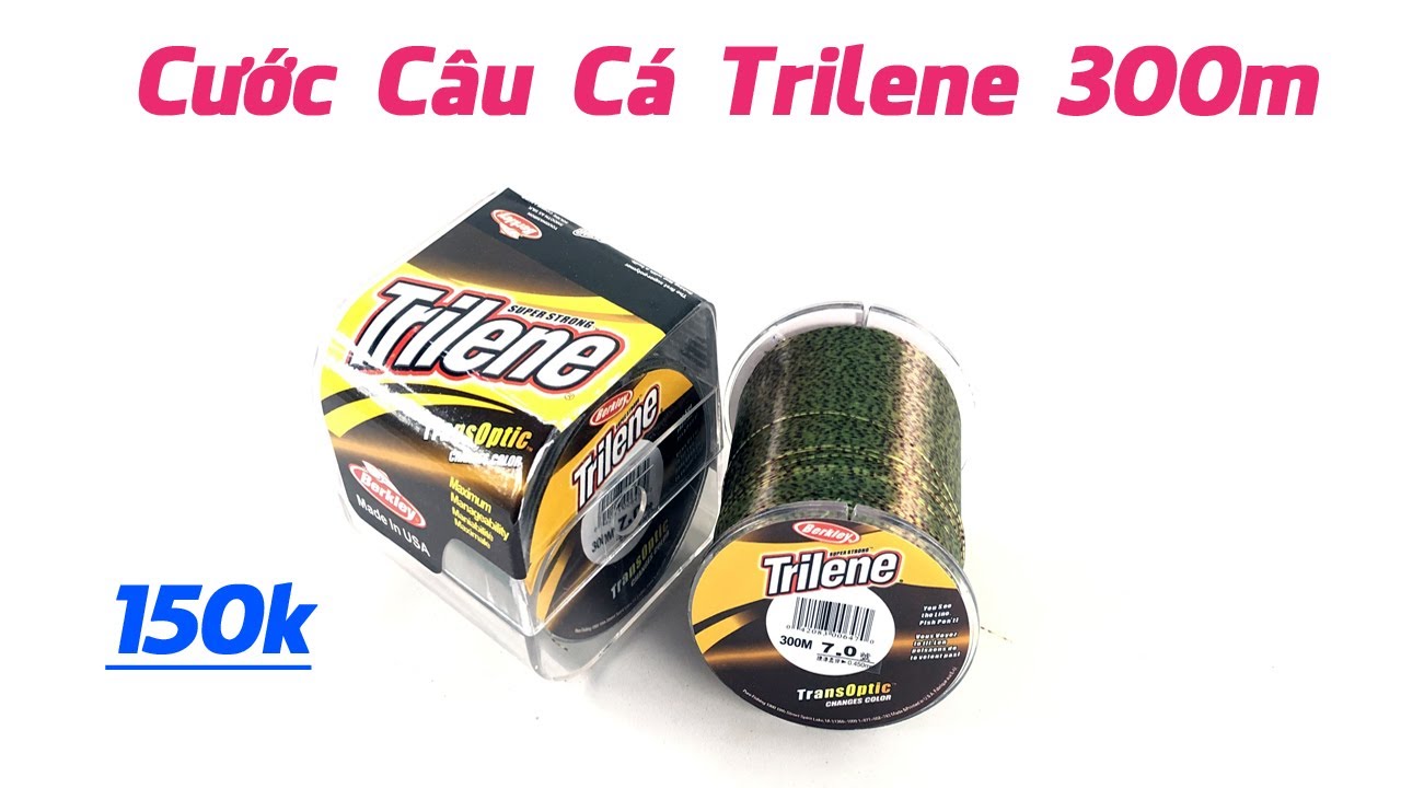 Cước câu cá Trilenne vàng 300m tàng hình siêu trọng tải  A CƯỜNG