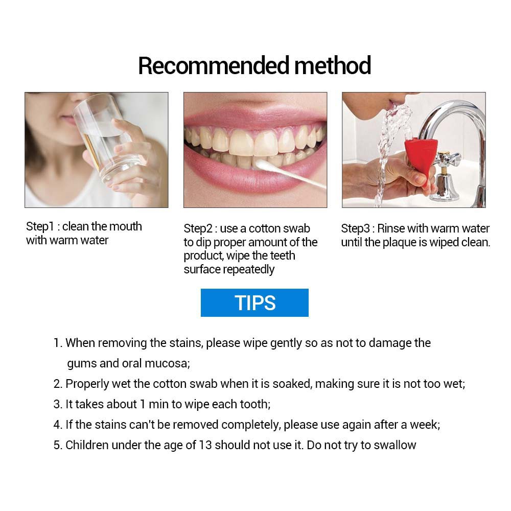 lanbena tinh chất tẩy trắng răng teeth clean spot cleaning làm sạch răng sạch ố vàng teeth whitening trắng răng teeth white intensive whitening treatment 2