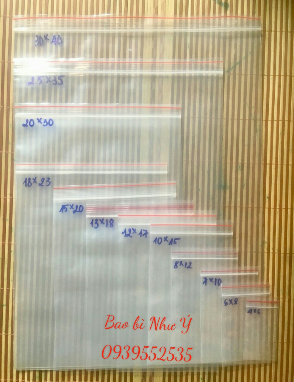 100gr zipper viền chỉ đỏ, zippe đựng bột, vật dụng, thực phẩm