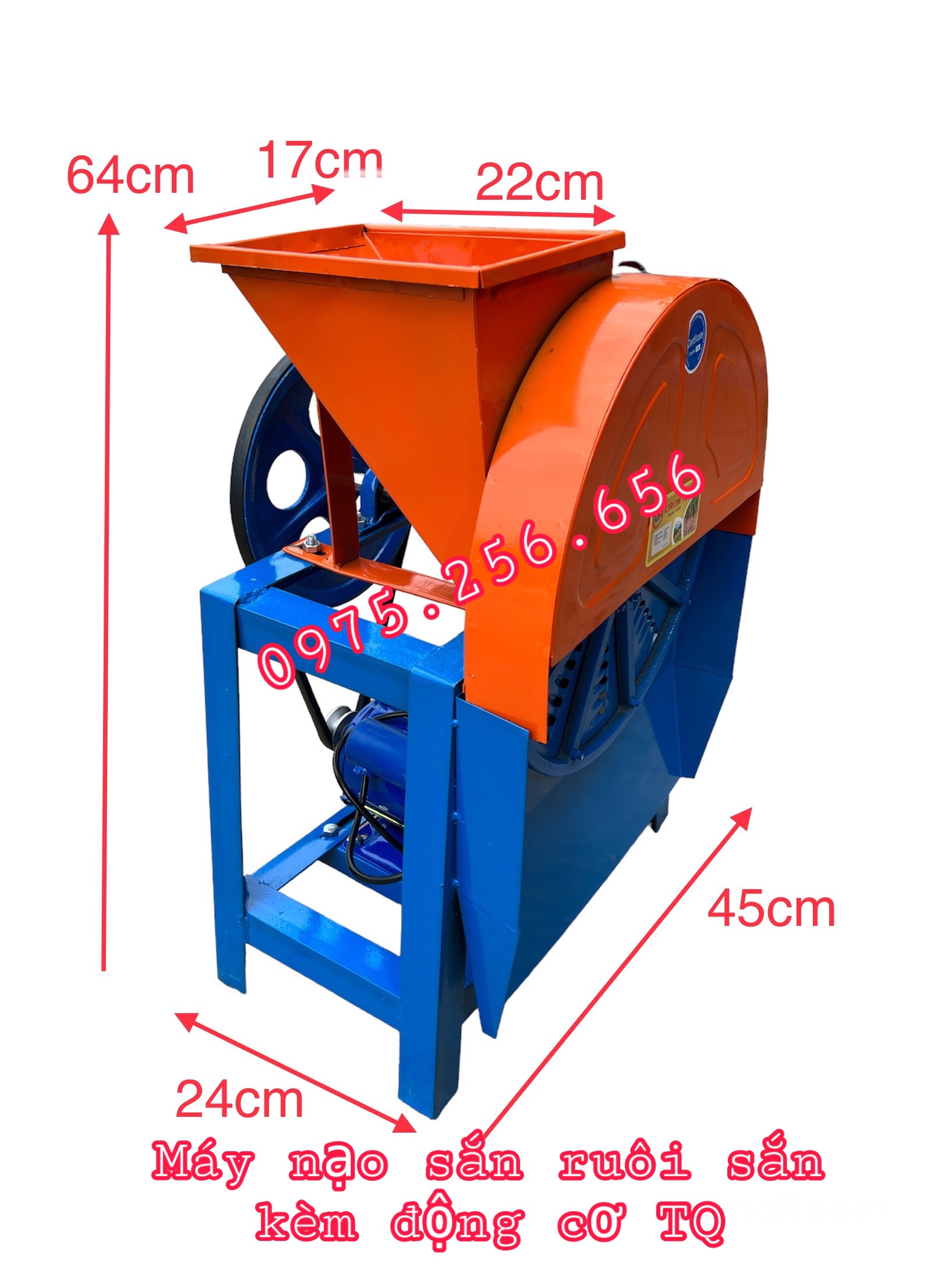 Máy ruôi sắn Nạo Full box TQ kèm mô tơ