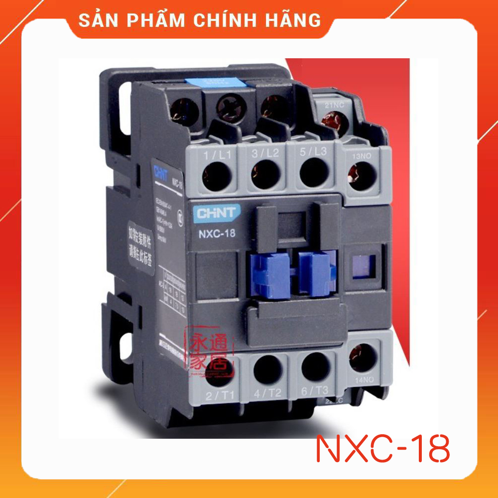 Khởi động từ - Contactor CHINT 3P 18A NXC-18 (Chính hãng)