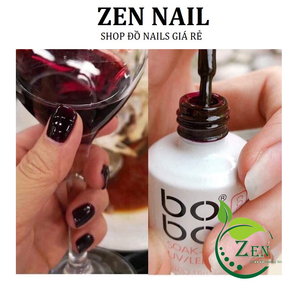 Sơn gel bobo thạch đỏ vang mã 28 - màu sơn được chị em săn lùng 2021