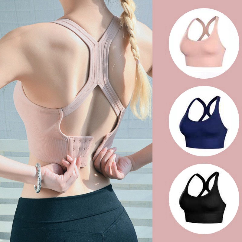 [HCM]Áo bra thể thao gym yoga có móc cài bản to giấu mỡ thừa