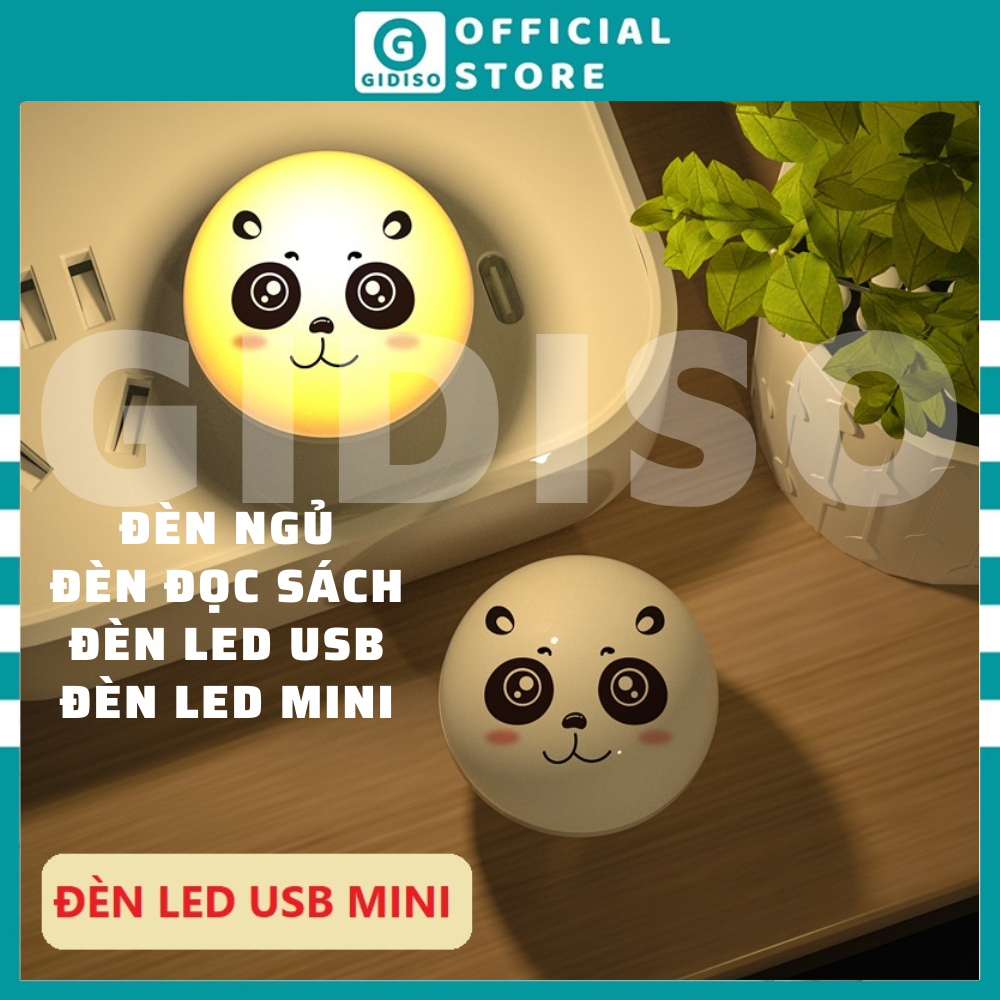 Đèn led usb mini gidiso hình gấu bỏ túi 5v 1w cổng sạc usb tiện dụng, đèn đọc sách, đèn led mini, đèn led usb nhỏ gọn, đèn mini usb, đèn mini led usb, đèn led đọc sách mini, đèn ngủ mini, đèn led ngủ, đèn usb