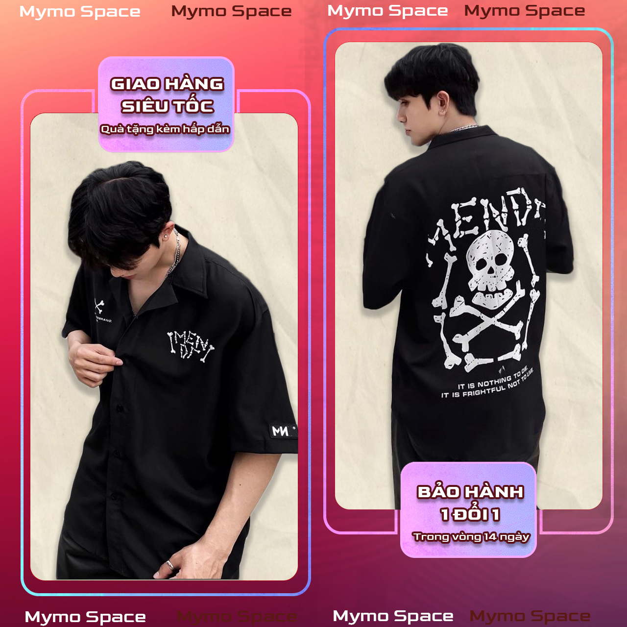 Áo Sơmi  PIRATE XƯƠNG FULLTAG | Sơ Mi Lụa Mềm CNK 100% | CHUẨN CAO CẤP FORM UNISEX 40-100KG