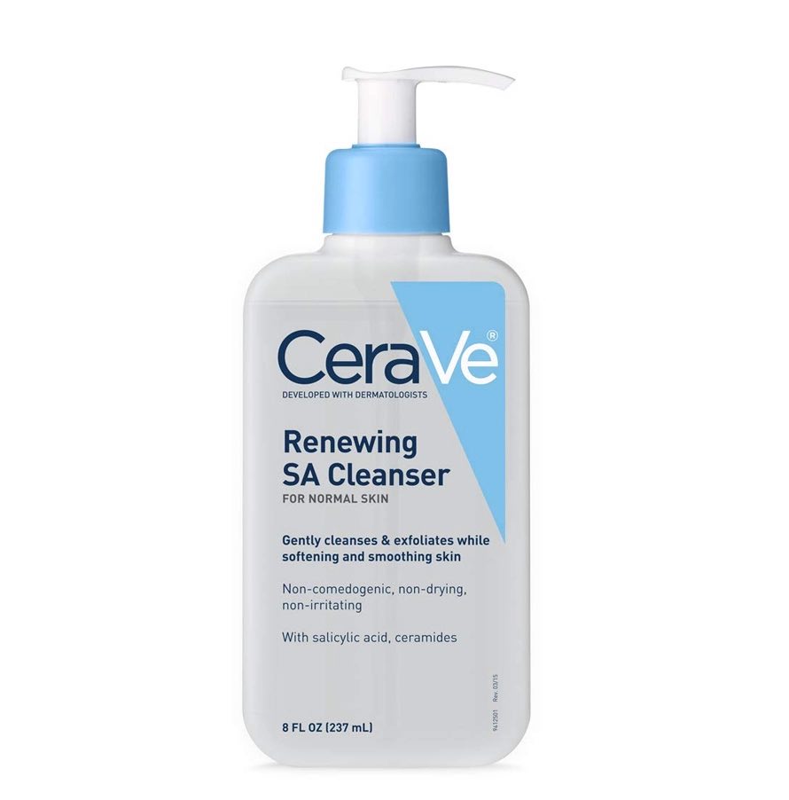 Sữa rửa mặt CeraVe Renewing SA Cleanser làm sạch sâu loai bỏ bụi bẩn dầu thừa giảm mụn