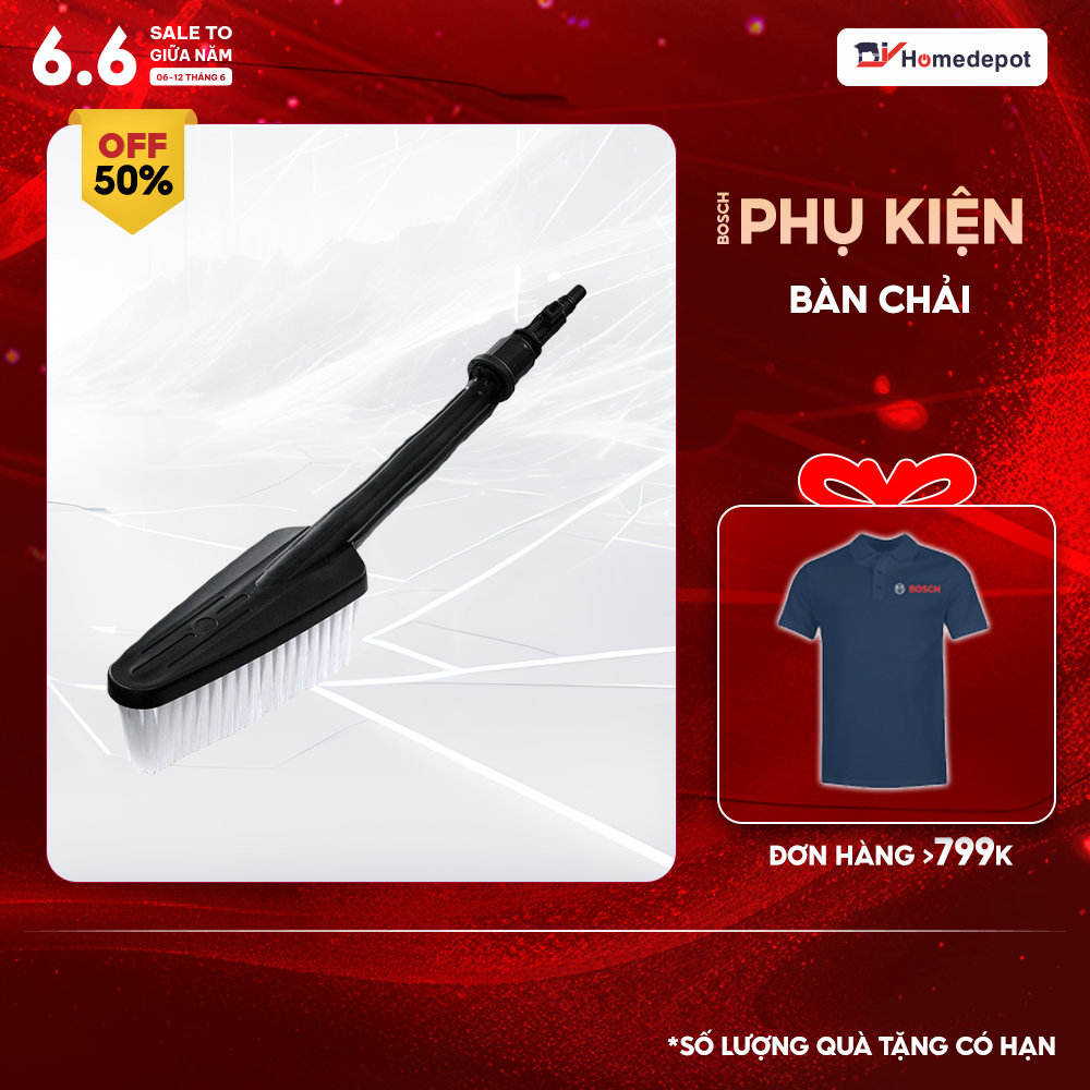 Phụ kiện Máy Phun Xịt Rửa Cao Cấp Bàn chải Bosch F016800359