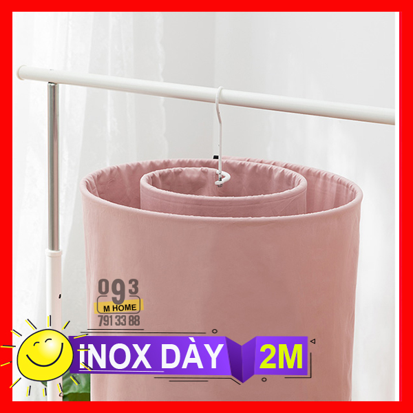 Giàn Phơi Quần Áo Chăn Mền Inox Vỉ Gác Thông Minh Sào