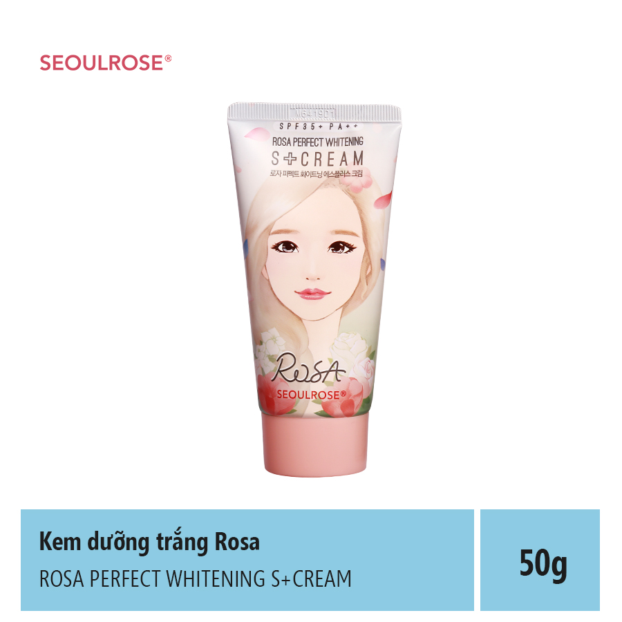 Kem dưỡng trắng da Rosa Seoulrose Perfect Whitening S+ Cream
