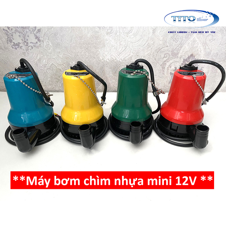 Máy bơm chìm nhựa 12v