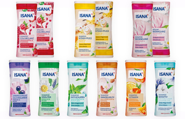 Dầu gội  ISANA   dành cho tóc bị hư tổn nhiều