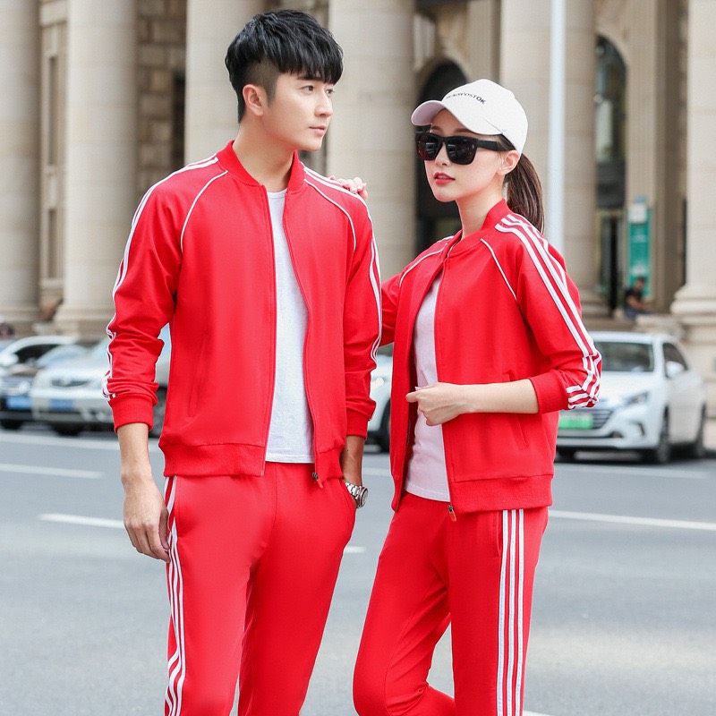 Bộ quần áo thể thao nam Gavin, Bộ đồ thể thao thu đông cao cấp kẻ sọc có khóa kéo 3 màu