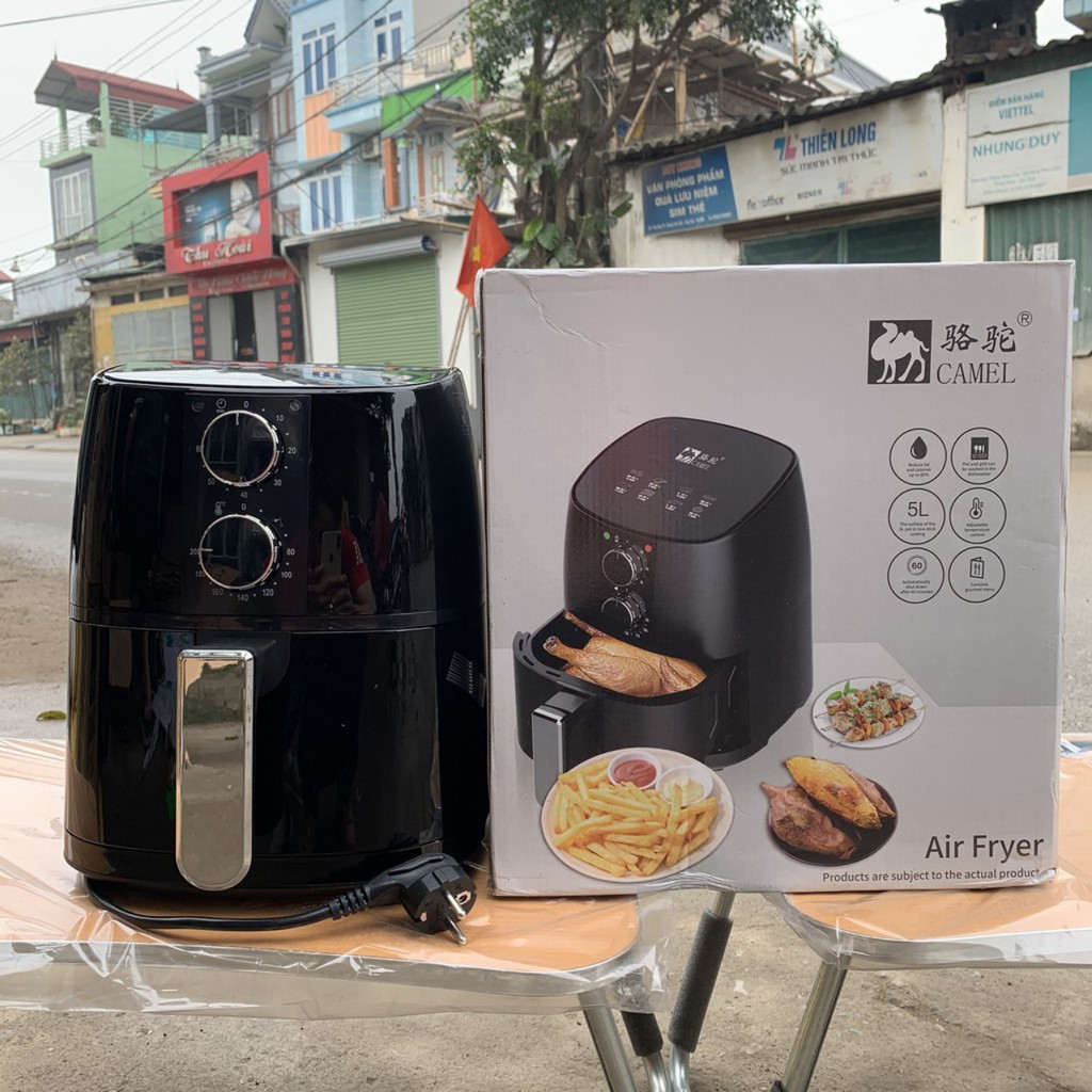 Nồi chiên không dầu CAMEL 5l công suất 1350w, Nồi Chiên camel dung tích 5L bảo hành 12 tháng Ben Bon Shop