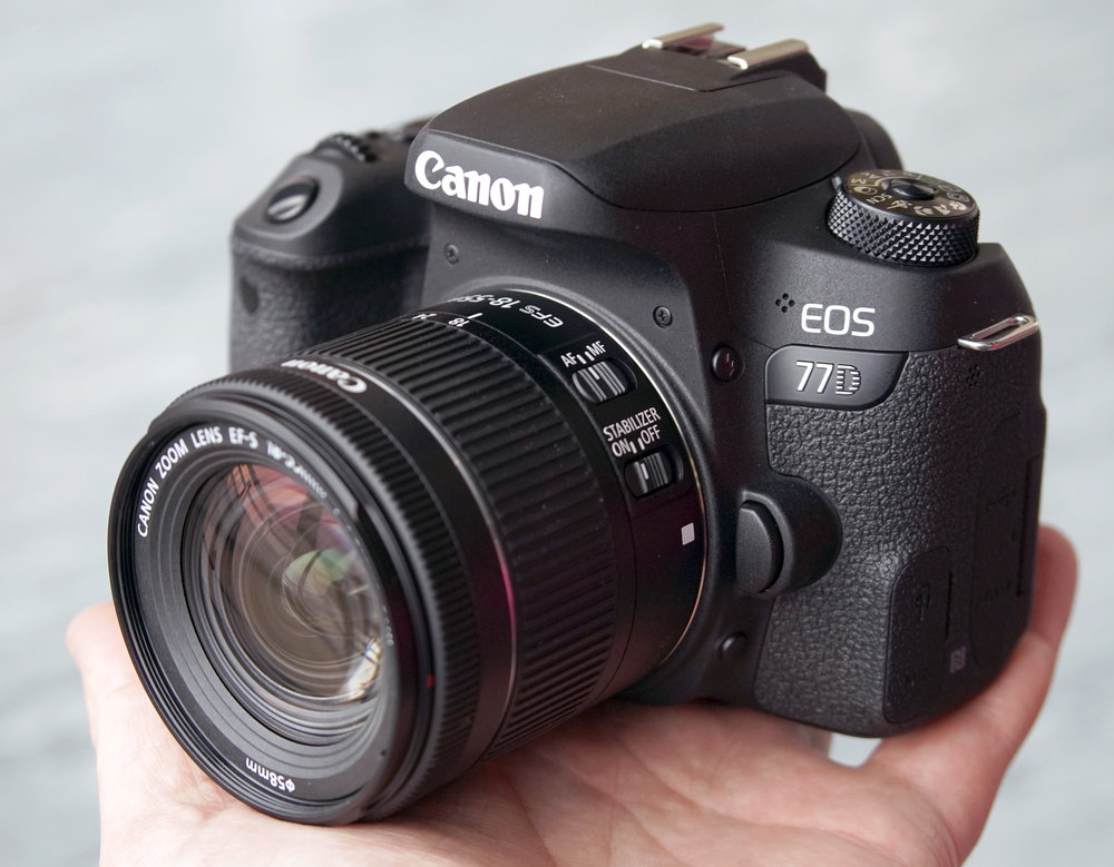 Máy ảnh canon 77d + lens 18-55mm is stm - 24.2mp - chip digic 7 - quay fullhd 60fps - wifi - mới 98%