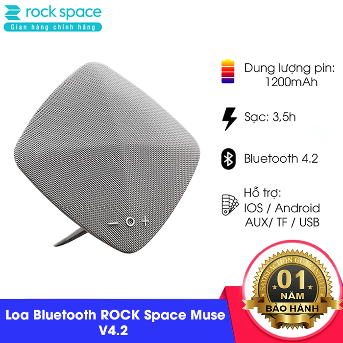 Loa Bluetooth V4.2 cao cấp đa năng âm thanh đỉnh cao Rock Space Muse 580
