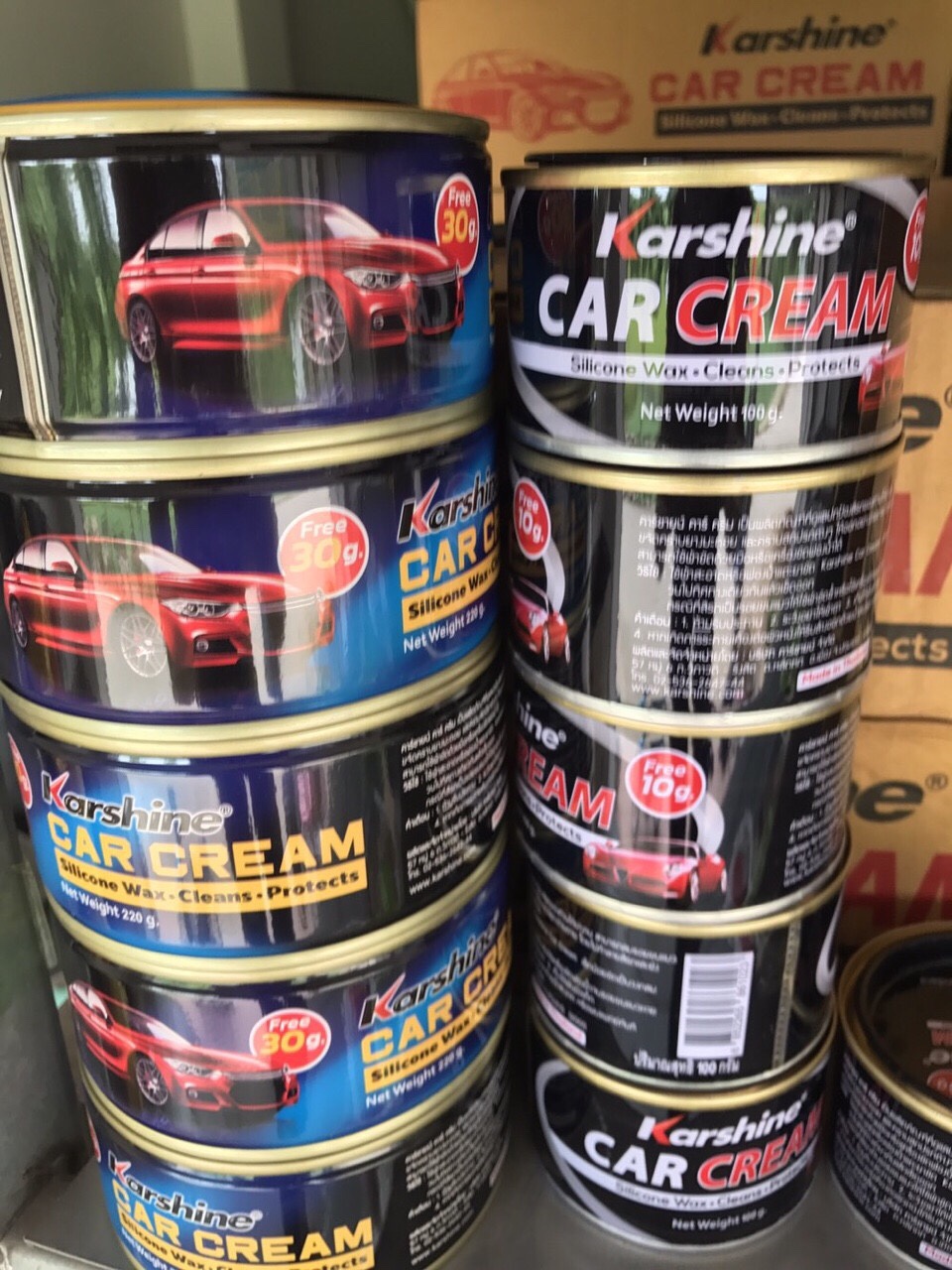 Cana Karshine thái lan - Kem đánh bóng sơn, nhựa, đá, gỗ, kim loại Krashine Car Cream 4.9