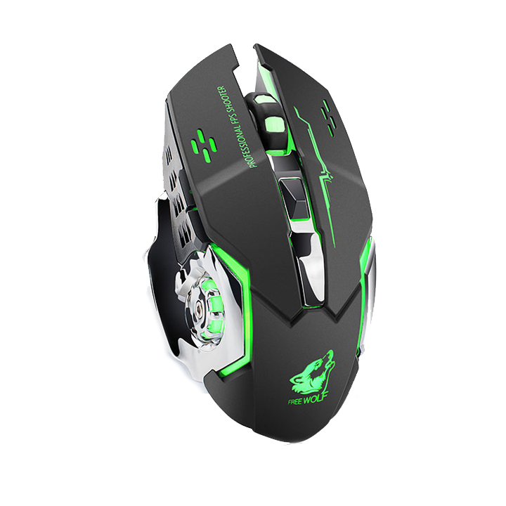Chuột không dây chuyên game pin sạc Led