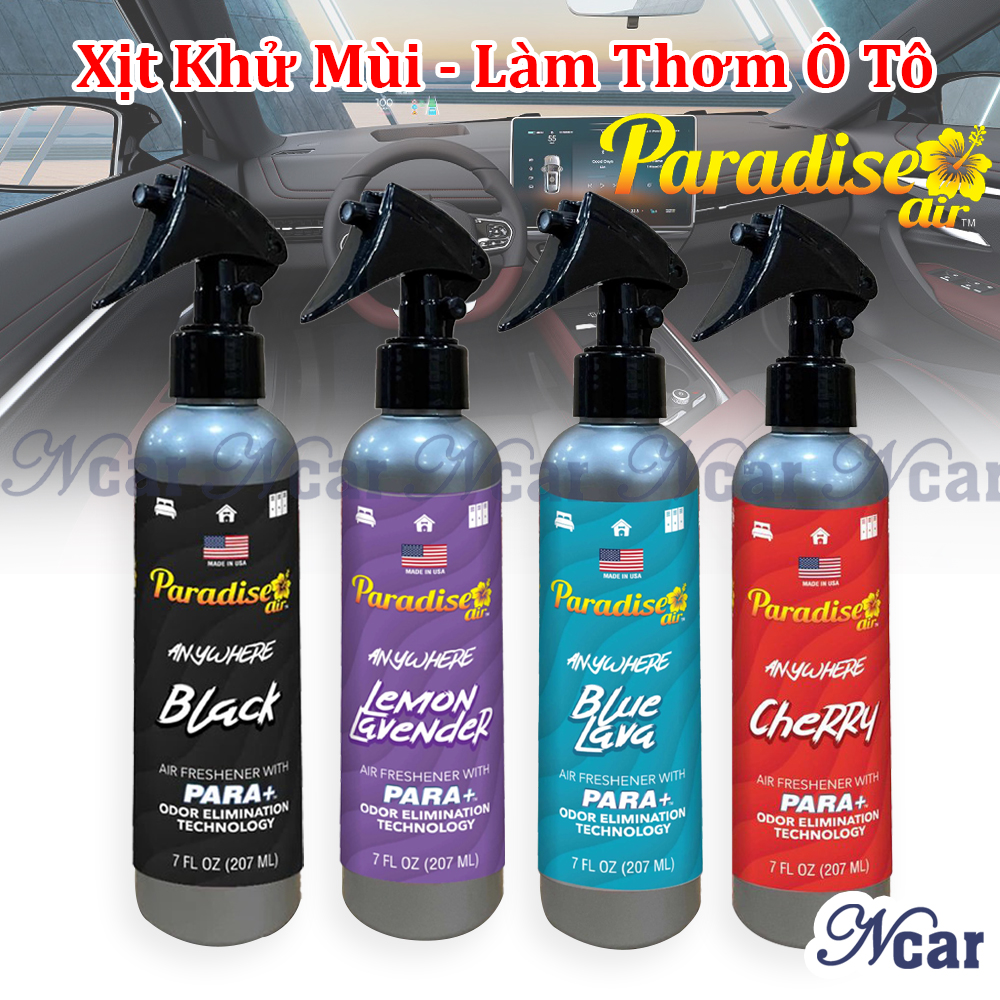 Chai xịt khử mùi ô tô paradise air 207ml nhập khẩu usa - xịt khử mùi xe hơi. xịt thơm xe ô tô, nước hoa ô tô cao cấp ncar