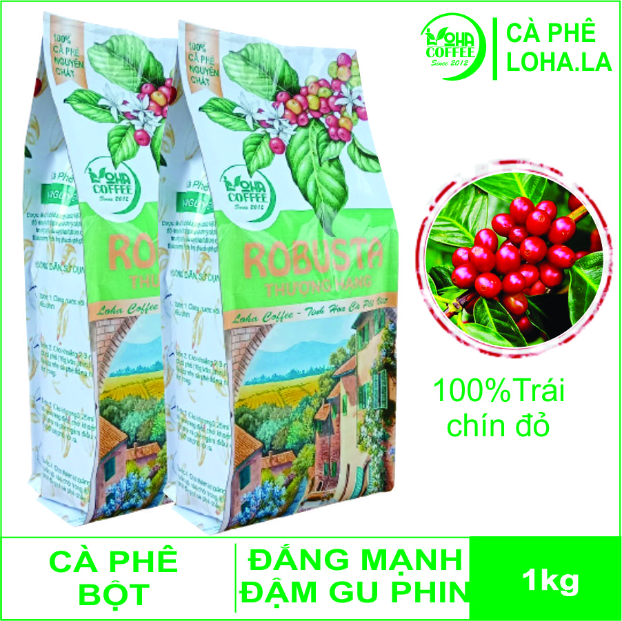 1kg Cà Phê rang xay Thượng Hạng 100% nguyên chất rang mộc pha phin chọn lọc, tận tâm - đậm vị, mạnh, hậu ngọt - bản giới hạn đặc biệt LOHA COFFEE - cafe pha phin - cafe rang xay pha phin