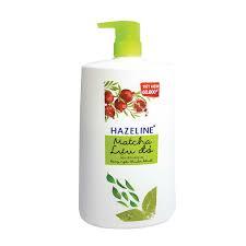 Sữa tắm dưỡng sáng da matcha và lựu đỏ Hazeline chai 12kg