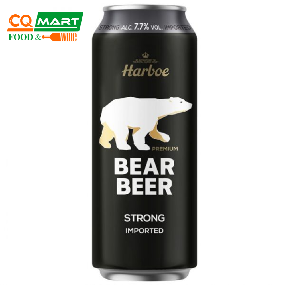 Bia đức bia gấu bear beer dark 7.7% strong imported lon 500ml