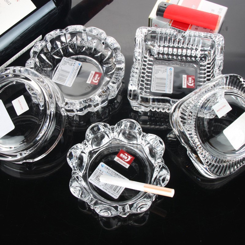 Gạt tàn thuốc lá thủy tinh Glass Ware,gạt tàn thủy tinh vuông