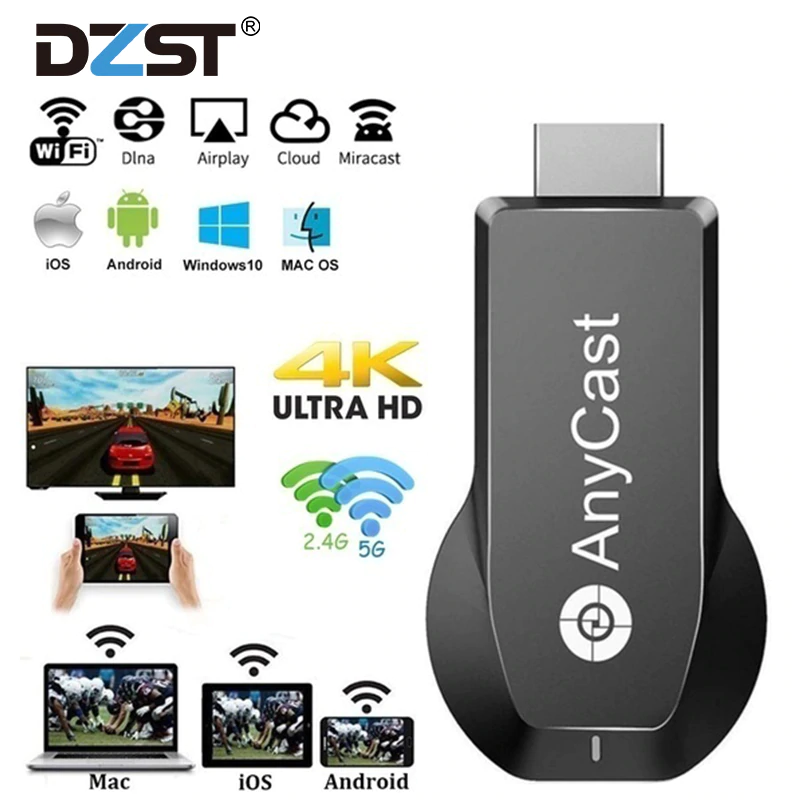 Thiết bị kết nối HDMI không dây điện thoại và TV Anycast M9 PLUS , HDMI Không Dây Bộ Chuyển Đổi Video Âm Thanh Điện Thoại Sang TV HÀNG CHÍNH HÃNG.