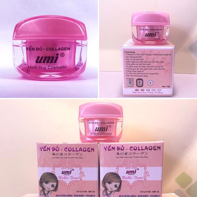 Kem umi yến đỏ colagen 15g