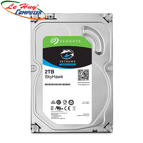 Ổ cứng hdd seagate skyhawk 2tb 3.5inch sata iii st2000vx015 chính hãng
