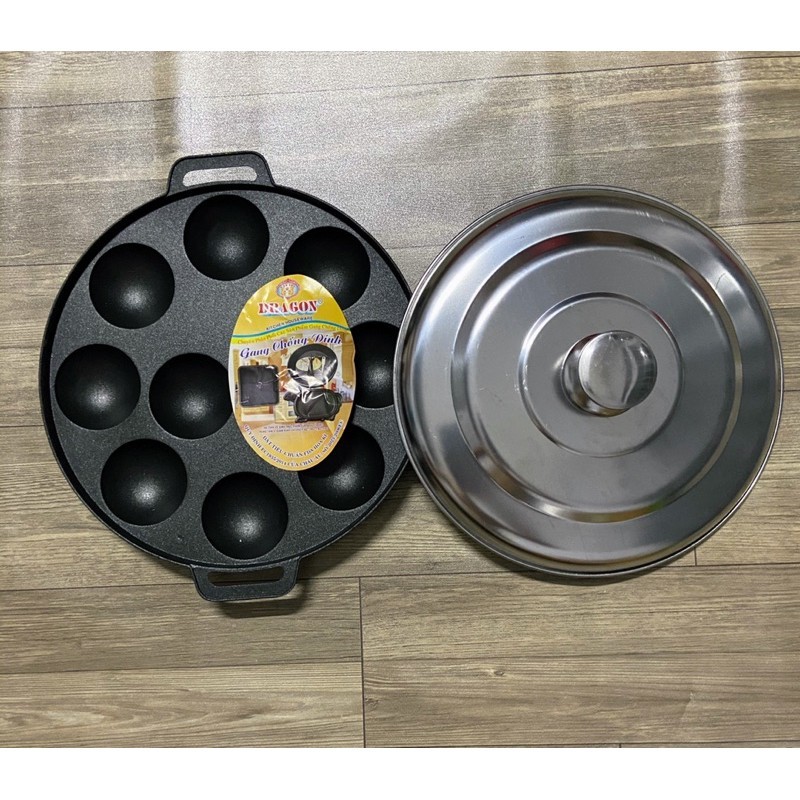 [HCM]Khuôn bánh khọt 10 lỗ nắp inox Vạn Lợi cao cấp