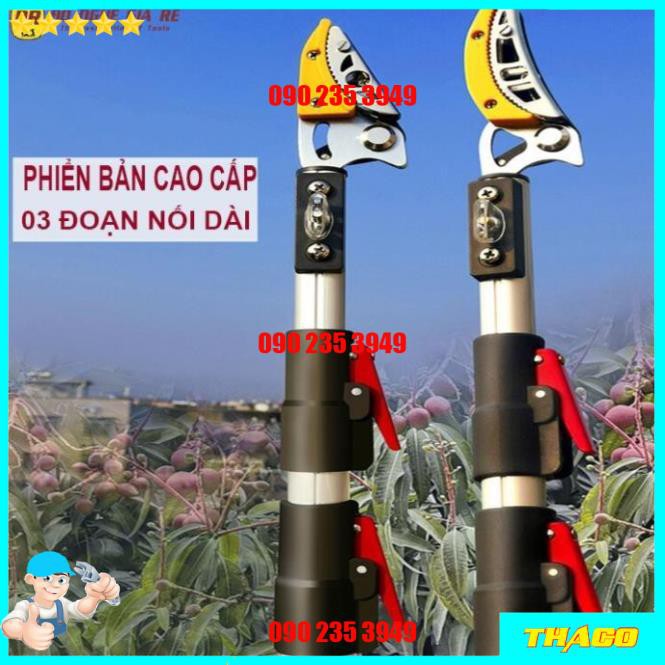 Kéo cắt cành trên cao 3 đoạn nhật bản loại tốt
