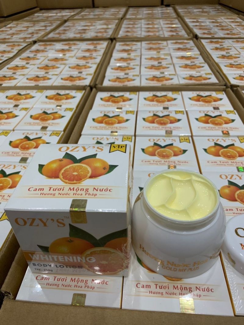 Kem Ozy's Cam Tươi Mộng Nước 250g Chính hãng, Siêu Trắng Mịn, Chống Nắng.