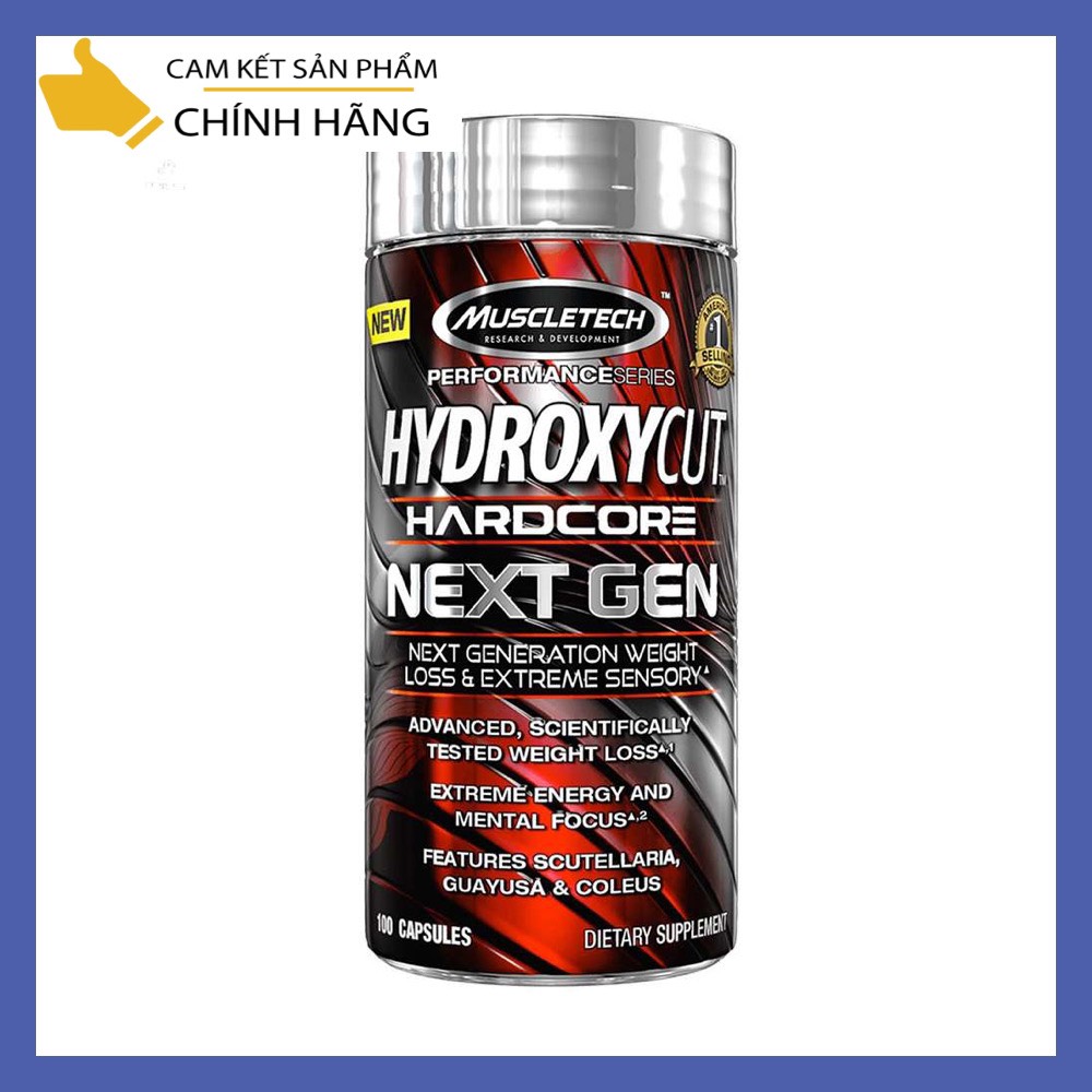 Viên giảm cân hiệu quả , giảm mỡ ưu việt Hydroxycut Next Gen 100 viên - Hàng phân phối chính hãng 100%