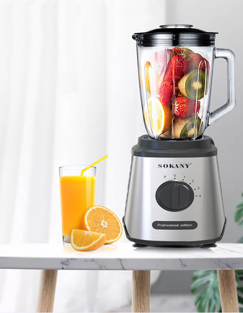 [HCM][ VUA NHÀ BẾP ] Máy Xay Giá Rẻ Đồ Dùng Nhà Bếp MÁY XAY SINH TỐ SOKANY 9859 Thiết Kế Nhỏ Gọn Cối Thủy Tinh Luỡi Dao Inox Sắc Công Xuất Mạnh Mẽ  Xay Được Cả Thịt Làm Giò Cua Sinh Tố Các Loại Tất Cả Đều Là Chuyện Nhỏ.