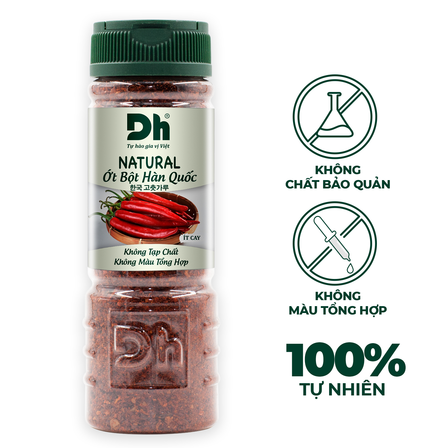Natural ớt bột hàn quốc 80g dh foods