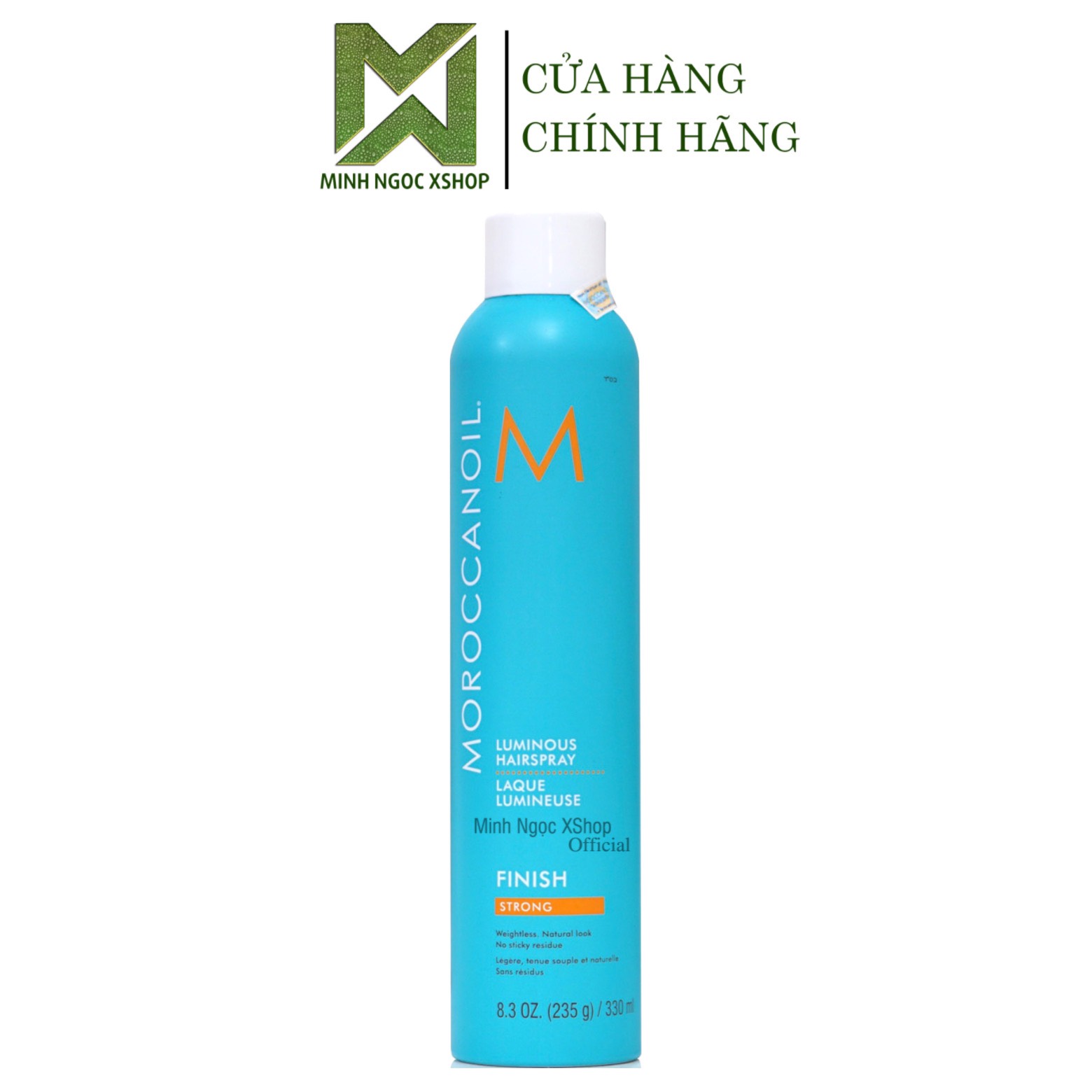 Gôm xịt giữ nếp linh hoạt Moroccanoil Finish Strong 330ML